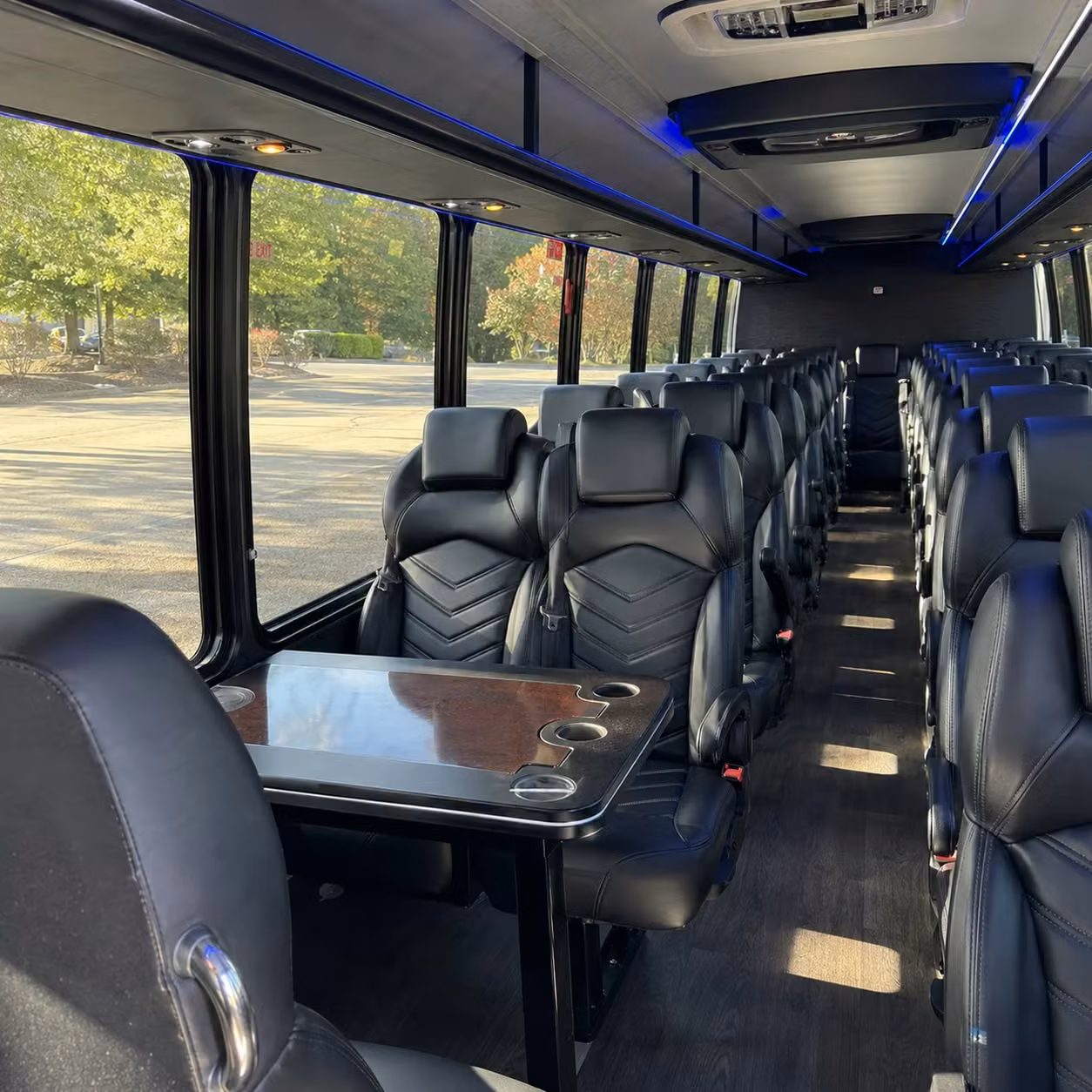 25 passenger minibus inside