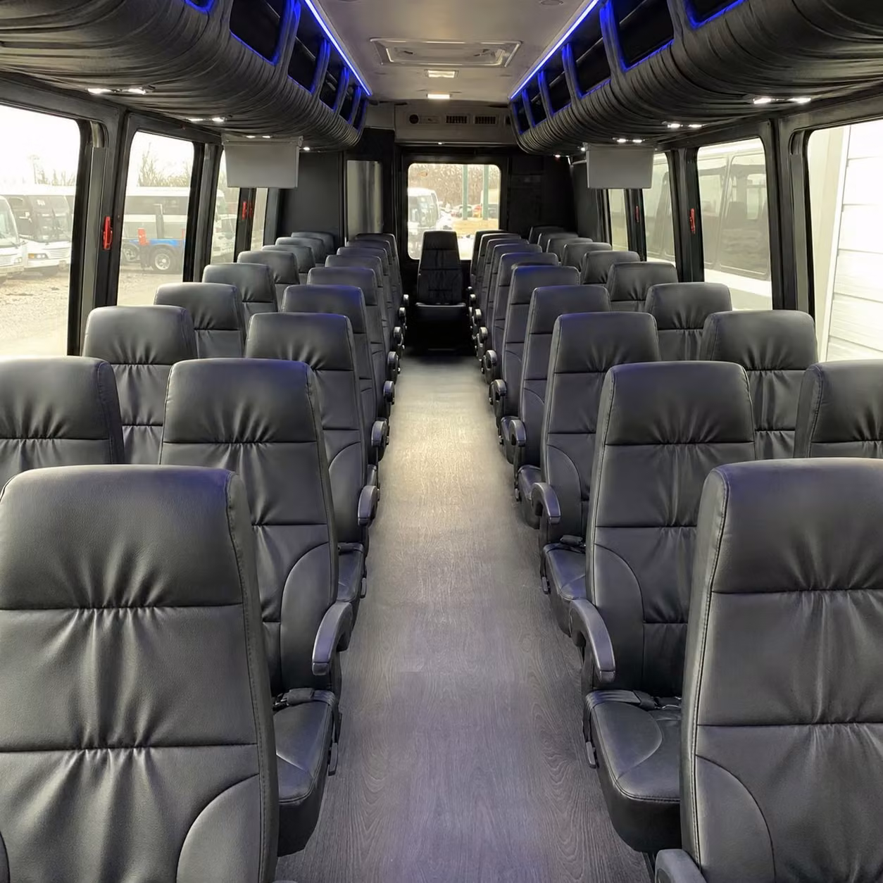 28 passenger minibus interior