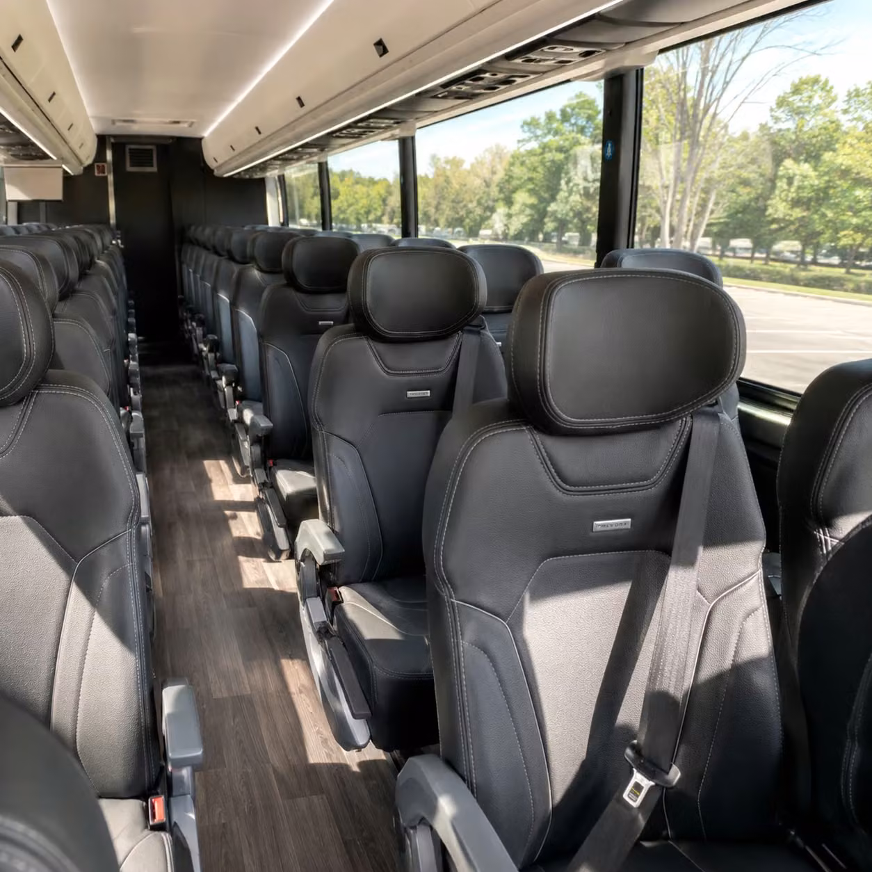 norwalk charter bus rental inside